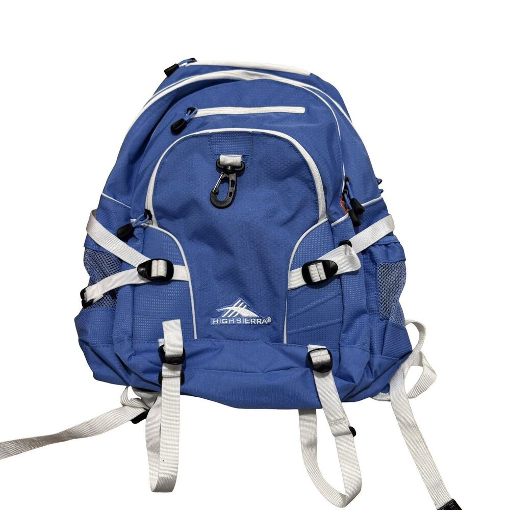 High‎ Sierra Blue Backpack With Suspension Strap System And Tech Spot